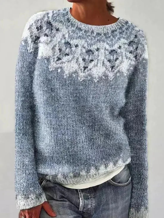 Women's Nordic-Pattern Cable-Knit Sweater, photo 7