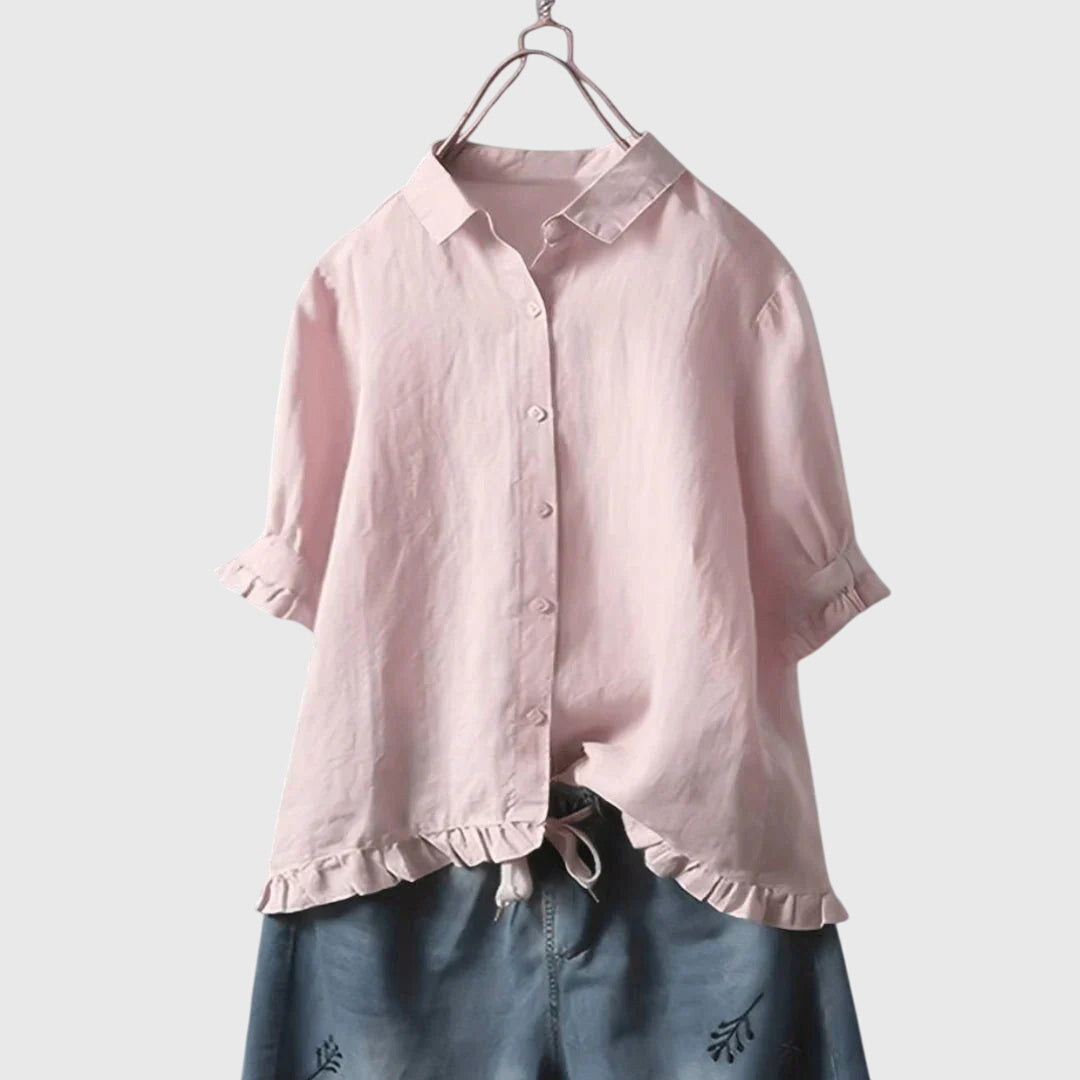 Women's Elegant & Refined Shirt in Light Pink