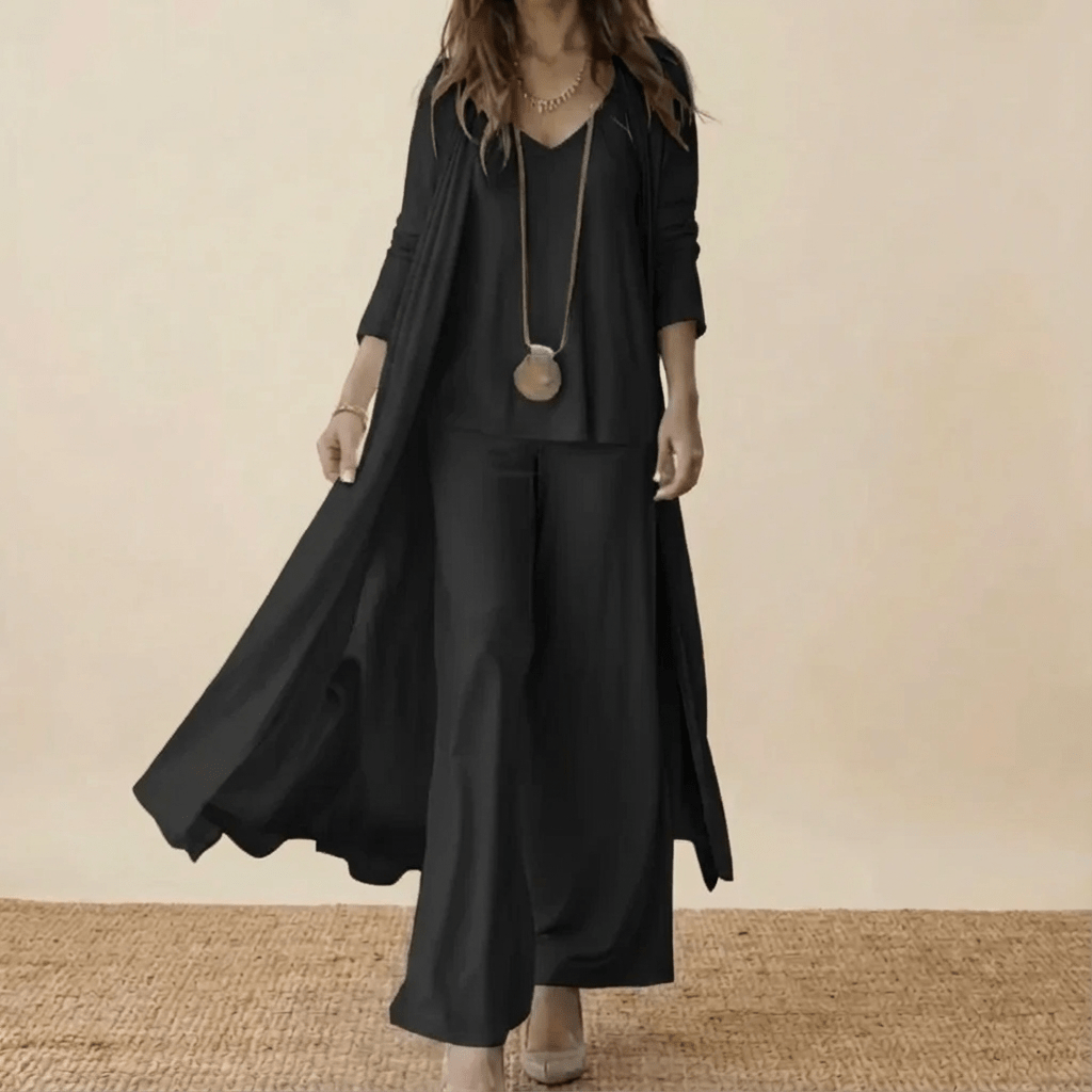 Women's Elegant 3-Piece Set in Black