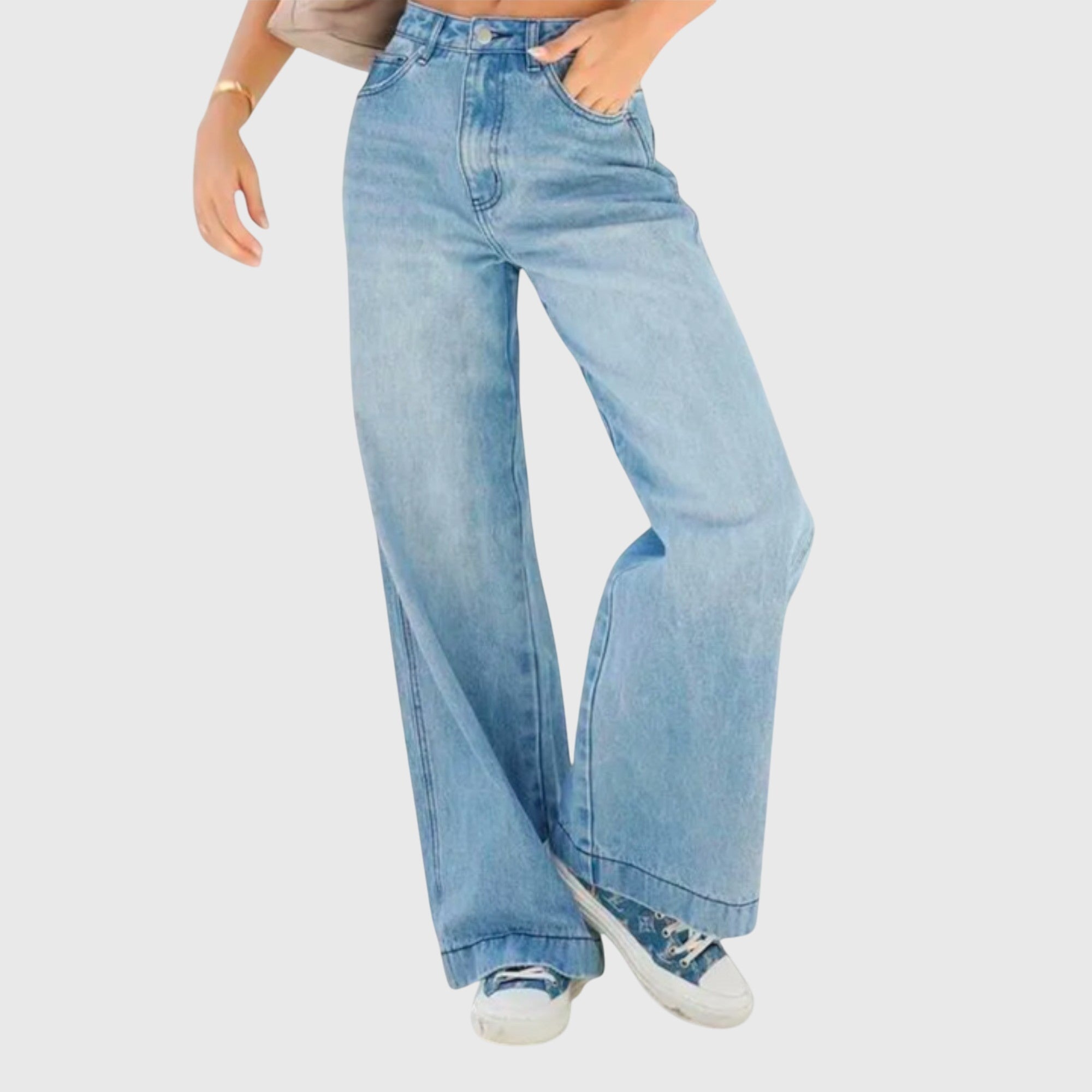 Baggy Pants for Women in Blue