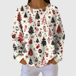 Women's Scandinavian Elegance Sweater in Christmas