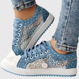 Elena Comfort Sneakers in Light Blue
