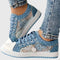 Elena Comfort Sneakers in Light Blue