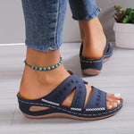 Harper Comfort Sandals in Blue