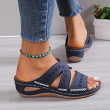 Harper Comfort Sandals in Blue