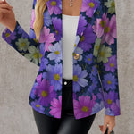 Women's Purple Floral Blazer, photo 4