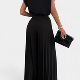 Backless Top & Pleated Wide-Leg Pants Set, photo 8