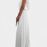 Backless Top & Pleated Wide-Leg Pants Set, photo 6