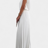 Backless Top & Pleated Wide-Leg Pants Set, photo 6