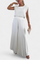 Backless Top & Pleated Wide-Leg Pants Set in White