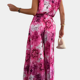 Backless Top & Pleated Wide-Leg Pants Set, photo 2
