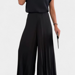 Backless Top & Pleated Wide-Leg Pants Set, photo 9