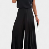 Backless Top & Pleated Wide-Leg Pants Set, photo 9