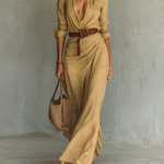 Women's Casual Long Dress in Khaki