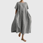 Women's Long Casual Dress in Gray