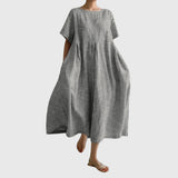 Women's Long Casual Dress in Gray