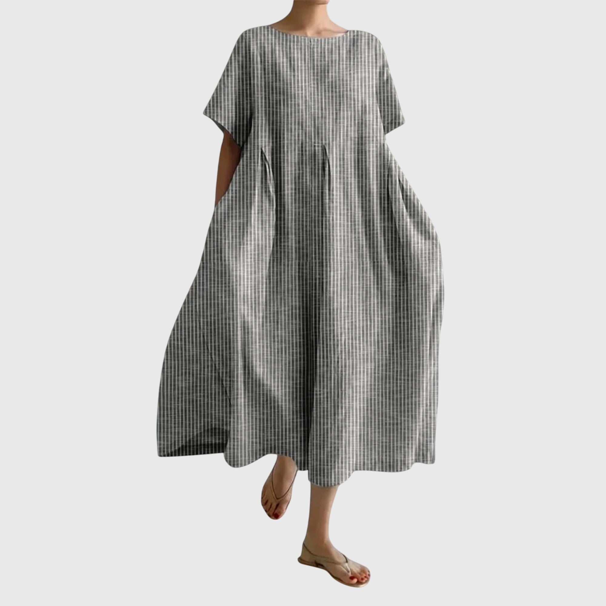 Women's Long Casual Dress in Gray