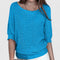 Women's Effortless Knit Sweater in Sky Blue