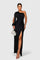 Saryxiah Elegant Maxi Dress in Black