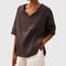 Women's Casual Loose-Fit Blouse in Brown