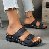 Women's Lightweight Arch-Support Sandals in Black