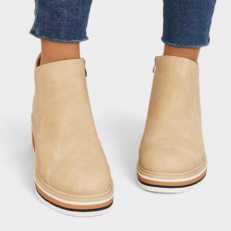Women's Platform Ankle Boots with Zip, photo 13