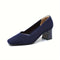 Brynn Comfort Heels in Blue