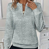 Women's Zip-Front Knit Sweater, photo 21
