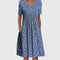 Women's Midi Dress with Tummy Coverage in Light Blue