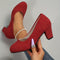 Tazie Comfort Heels in Red