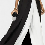 Two-Tone Sleeveless Layered Long Set with Flared Pants, photo 4