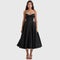 Jane Elegant Maxi Dress in Black
