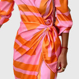 Women's Elegant Wrap Dress with Print, photo 6