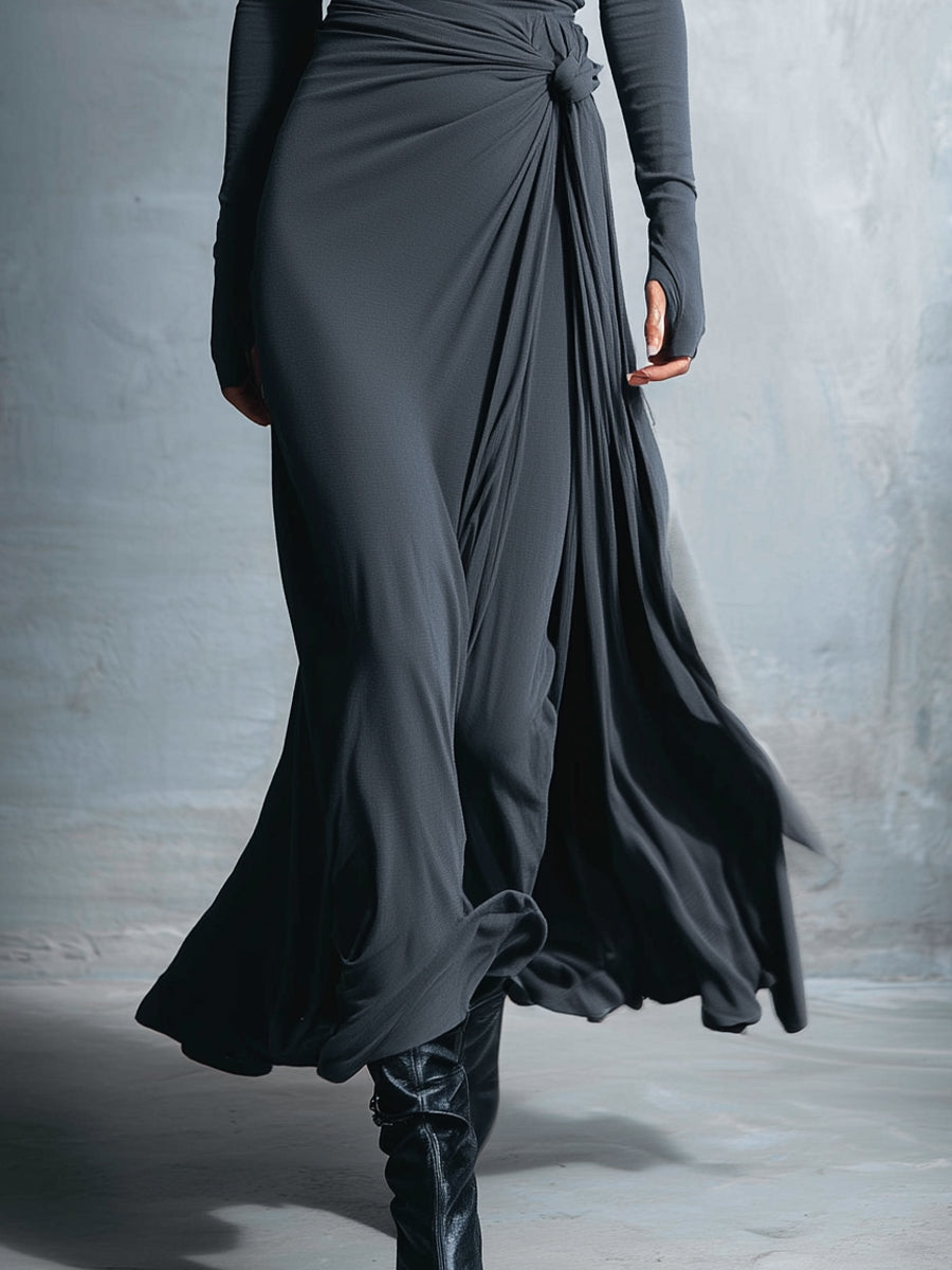 Women's Maxi dress with side knot, photo 7