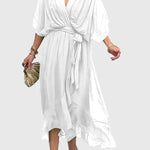 Bethany Elegant Dress in White
