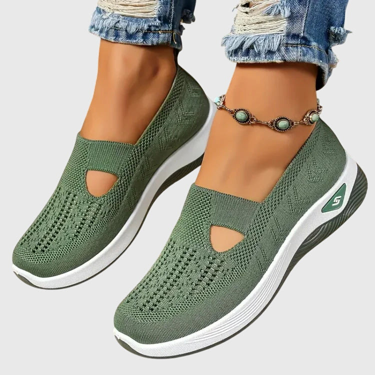 Women's Comfort Walking Shoes in Green