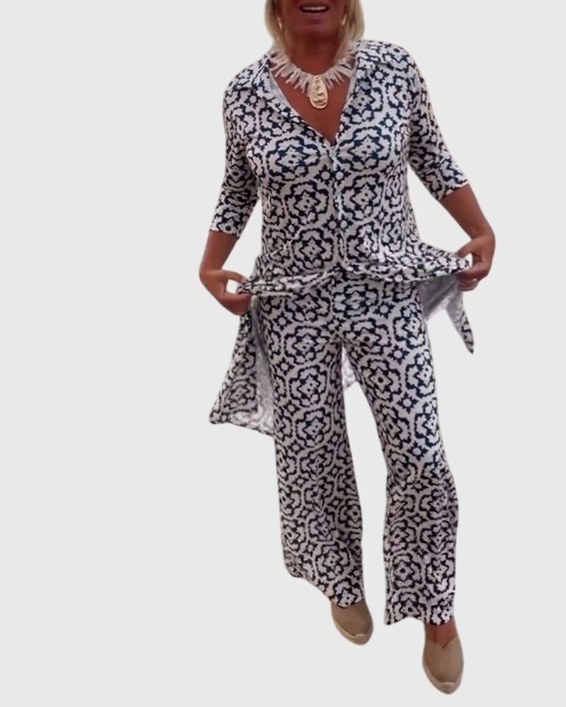 Women's Elegant Vintage Two-Piece Set, photo 4