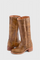 Grace Insulated Leather Boots in Light Brown