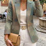 Women's Multicolor Polka Dot Blazer, photo 3