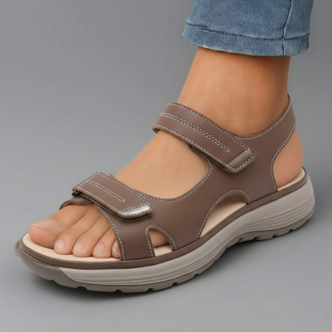 Women's The Comfort Support Sandal in Brown