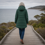 Women's Hooded Quilted Winter Coat, photo 3