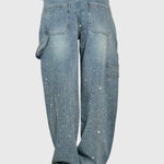 Women's Diamond Pants in Light Blue