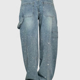 Women's Diamond Pants in Light Blue