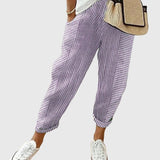 Women's Elegant Autumn Pants in Purple