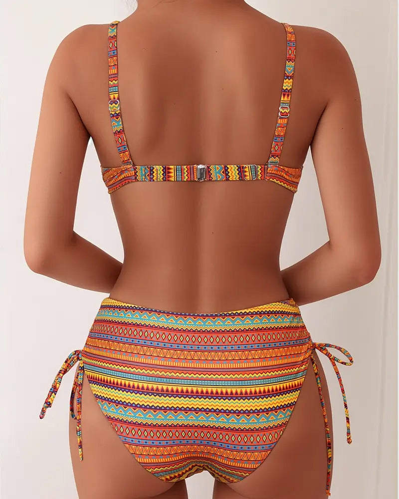 Women's Two Piece Swimsuit with Striped Print, photo 5