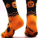 Jack-o'-Lantern Socks