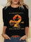 Women's Witch Moon Graphic Top in Black