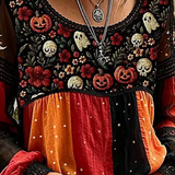 Women's Embroidered Halloween Lace Blouse, photo 2
