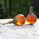 Women's Vintage Pumpkin Earrings, photo 2