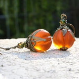 Women's Vintage Pumpkin Earrings, photo 2